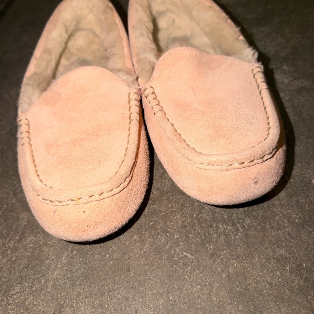 UGG Leather & Shearling Moccasins - Picture 3 of 4